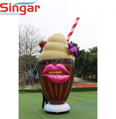 5m(16.4ft)inflatable giant milk shake