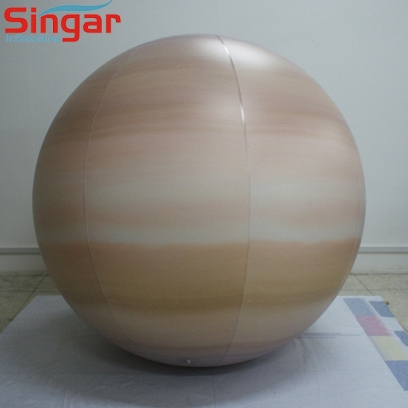 2m inflatable PVC lighting saturn balloon