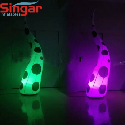 Ivory Inflatable Curve Led Light Tusk