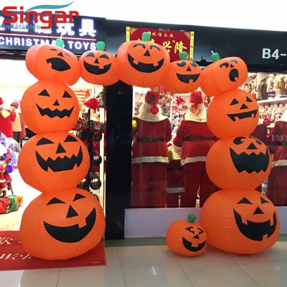 Giant inflatable Halloween Pumpkin Archway,pumpkins arch entrance